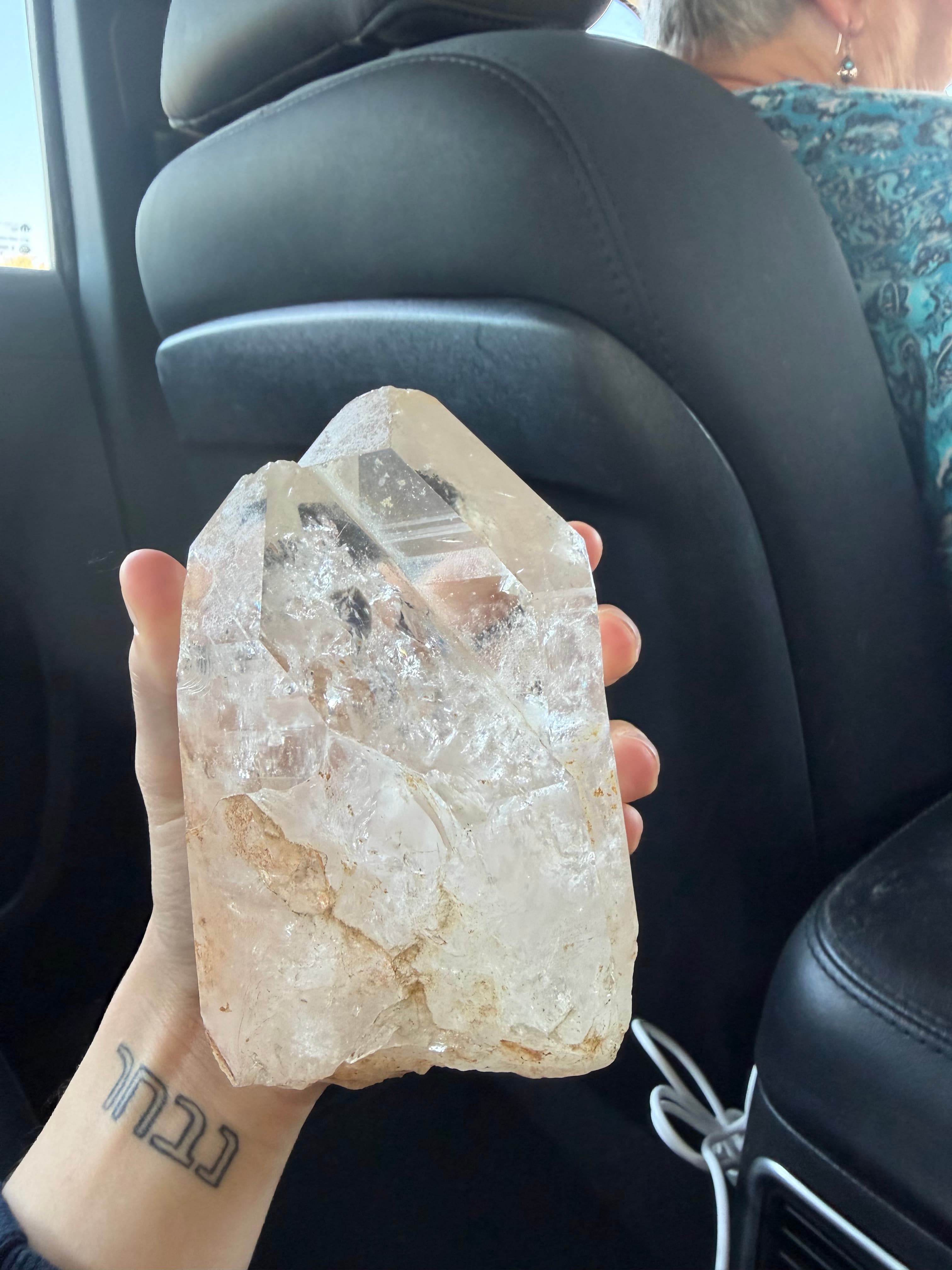 Large Clear Quartz Crystal Point Mineral